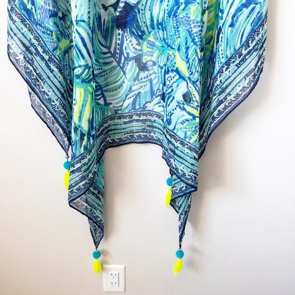 Lilly Pulitzer Anya Bright Navy Kimono